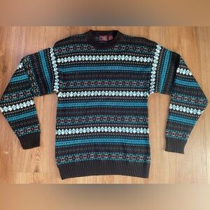 Vintage Cambridge Classics patterned sweater